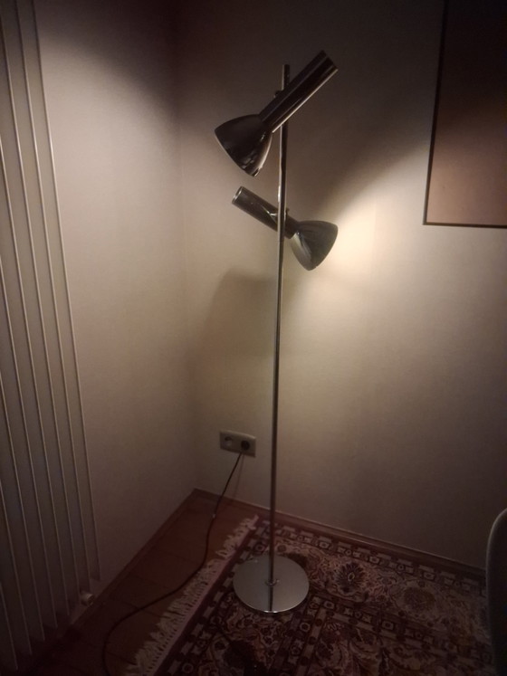 Image 1 of Vintage Space Age Floor Lamp | 70s Chrome | Cosack Leuchten
