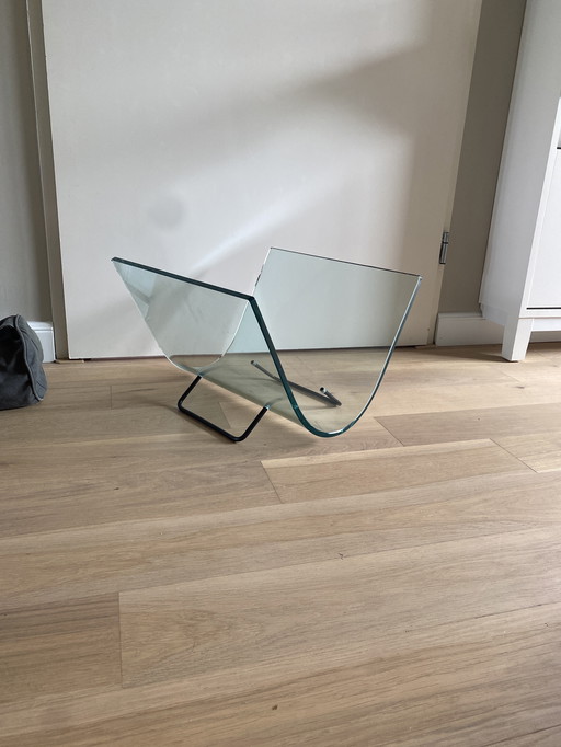 FIAM design magazine rack magazine holder glass