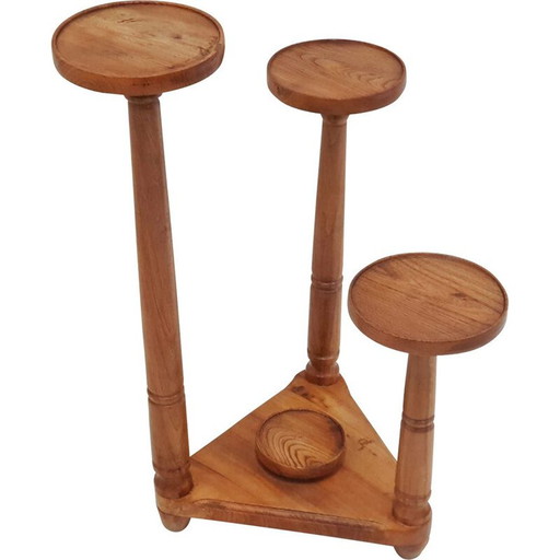 Vintage houten plantenhouder