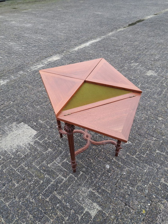 Image 1 of Victorian envelope card table