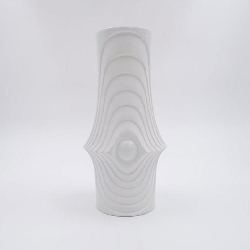 Vase en porcelaine Op Art de Royal Bavaria KPM, Allemagne, années 1970
