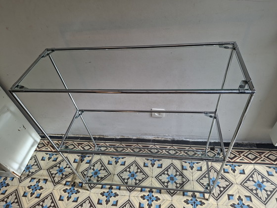 Abstracta Kast, Jaren Zestig Design, Poul Cadovius – Vitrinekasten, Chrome, Glass (photo 7 of 15)