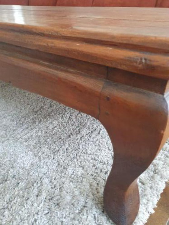 Image 1 of Large Oak Coffee Table