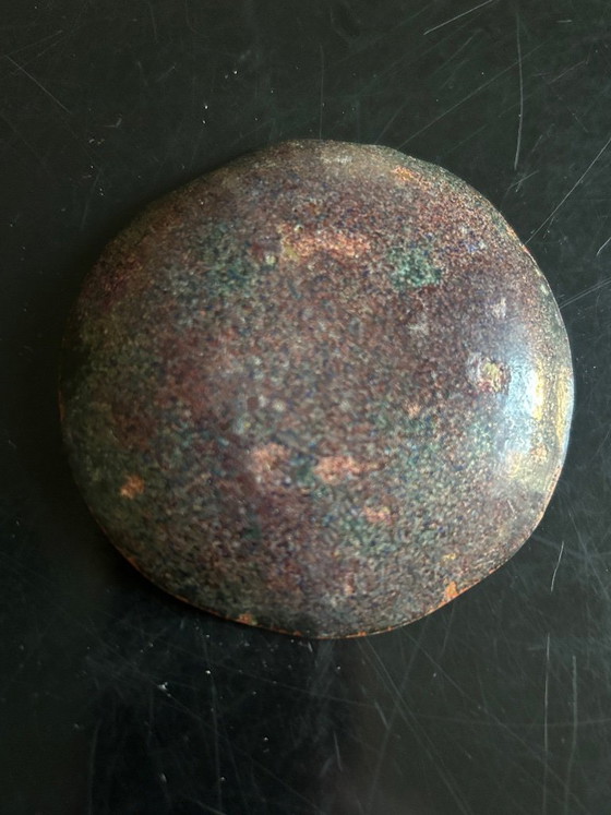 Image 1 of 5 enameled copper bowls