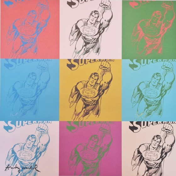 Image 1 of D'après Andy Warhol, Superman, années 1980, lithographie