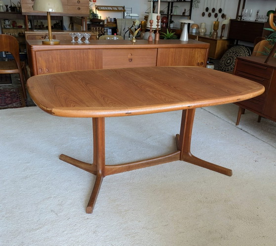 Image 1 of Table de salle à manger extensible vintage danoise en teck