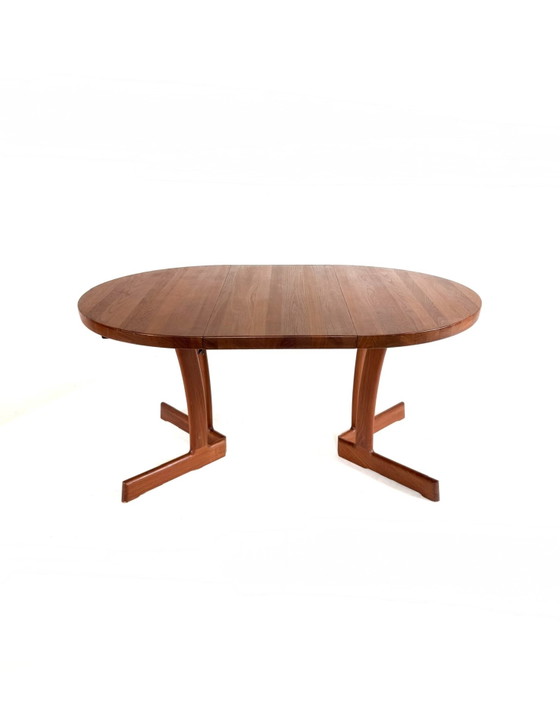 Image 1 of Vintage extendable Danish teak dining table '60