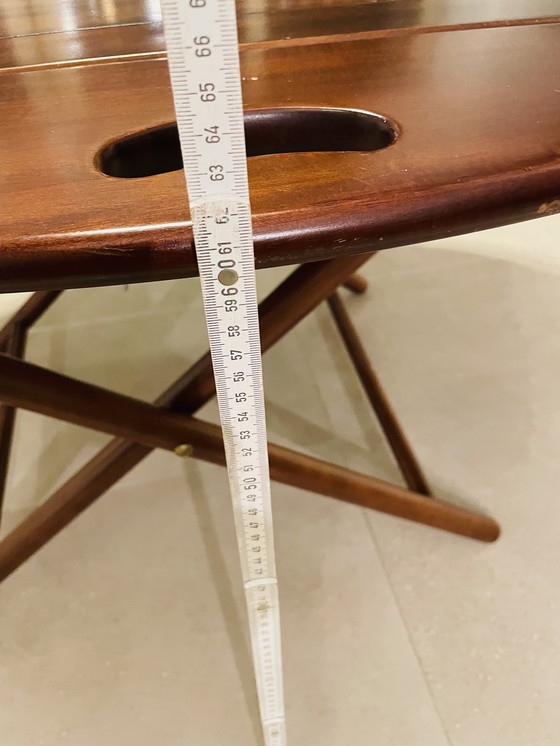 Image 1 of Mid Century Mahogany Butler's Cocktail Table