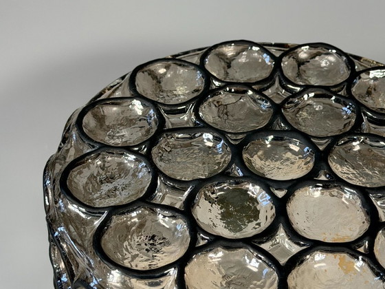 Image 1 of Lámpara de techo de los años 60/70, Plafoniere, Glashütte Limburg, Alemania, vidrio y metal.
