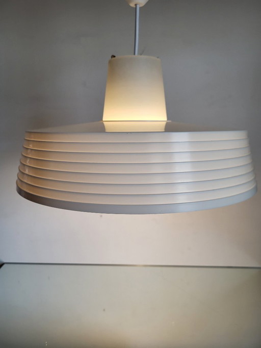 Lampe suspendue de l'ère spatiale Rotaflex, forme ovni en plastique partiellement pressé, années 1960