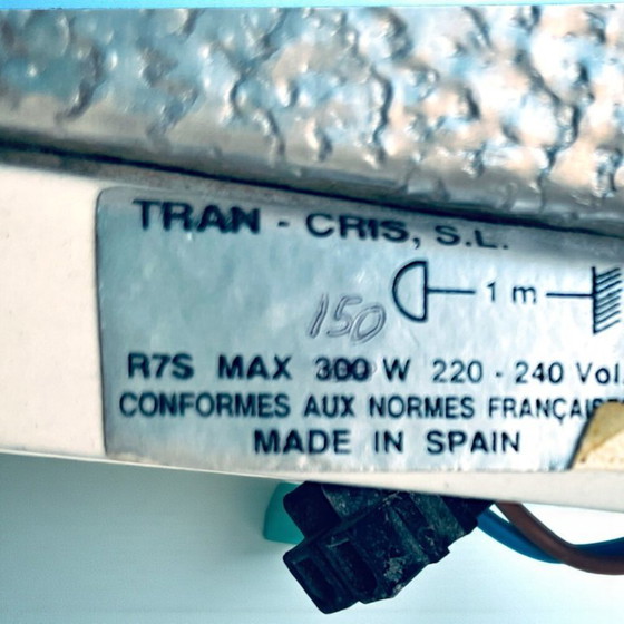 Image 1 of Aplique de pared de cristal esmerilado estilo Art Déco