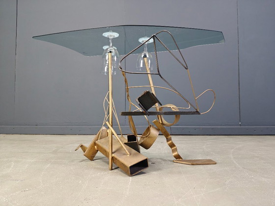 Image 1 of Sculptural lounge chair set with coffee table, 1996