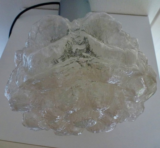 Image 1 of Een vintage Glashütte Limburg hanglamp uit de jaren '70.