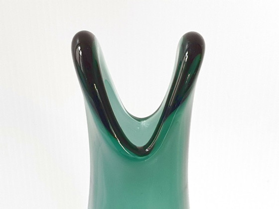 Image 1 of MAGNIFICENT VINTAGE 1960 GLASS VASE SIGNED MARCOU LAVAL 60S 1960S