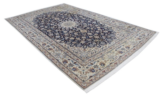 Tappeto Persiano Originale Annodato a Mano Nain 9 LA Fine con Seta 374 x 225 cm – Tappeti, Cotton, Wool (photo 4 of 14)
