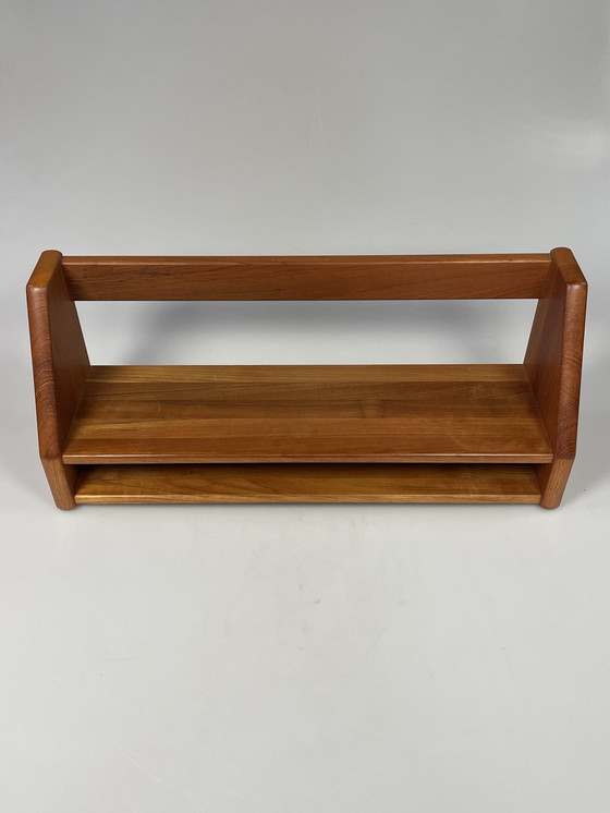 Image 1 of Vintage Wall Shelf, Dyrlund, Solid Teak, Denmark 1970's