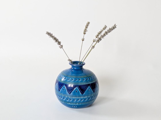 Vintage Italian Ceramic Vase, Rimini Blu Style, 1980s – Sardartis Castelsardo (photo 7 of 11)