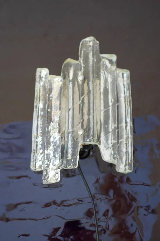 Image 1 of Deutsche Wandleuchte aus Glas von Fischer Leuchten, 1970er Jahre