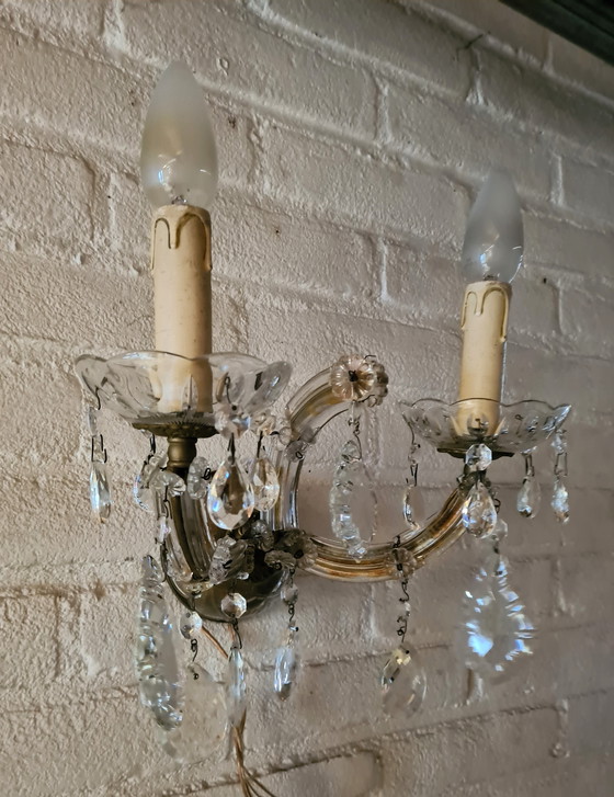 Image 1 of Lampada da parete in cristallo