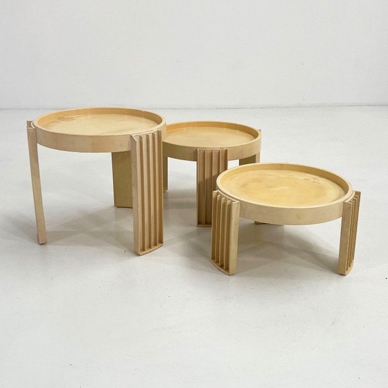 Image 1 of Set di 3 tavolini Marema di Gianfranco Frattini per Cassina, anni '60