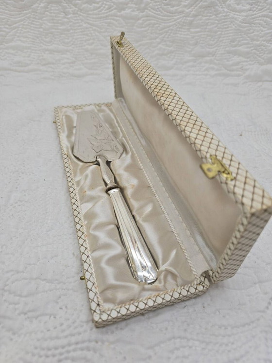 Art Deco Silver-Plated Metal Pie Server – Table accessories (photo 3 of 5)