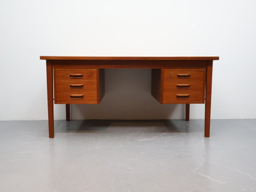 Danish vintage desk Teak Double-sided 1960s