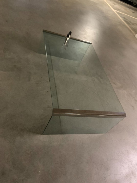 Italian Vintage Gallotti & Radice Coffee table. – Gallotti&Radice, Chrome, Glass (photo 3 of 12)