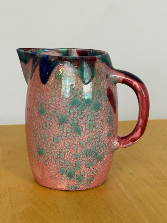 Image 1 of Vintage roze keramieken kannetje
