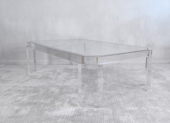 Image 1 of 😍✨ Stunning Altuglas and glass coffee table – signed Marc Micoud, circa 1970 ✨😍