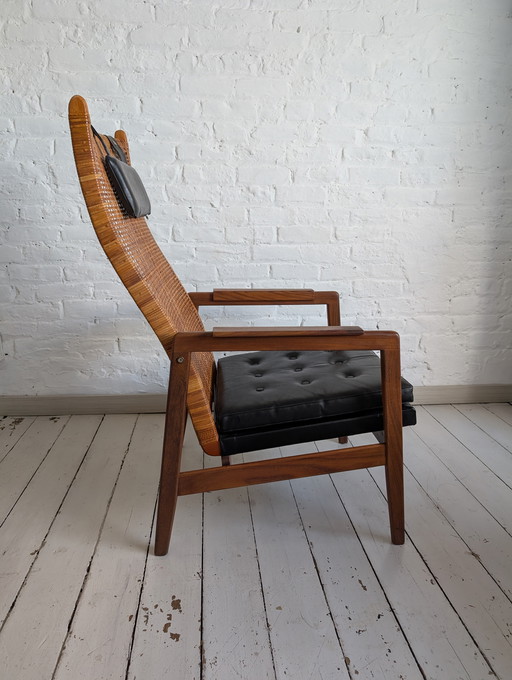 Fauteuil en teck, P.J. Muntendam pour Gebr. Jonkers