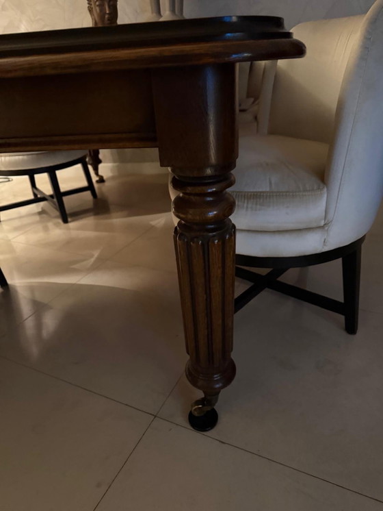 Image 1 of Noten Wortelhouten tafel uitschuifbaar