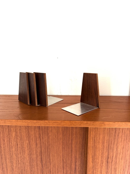 4 fermalibri vintage in palissandro, Kai Kristiansen '60 – boekenkasten, Wood, Metal