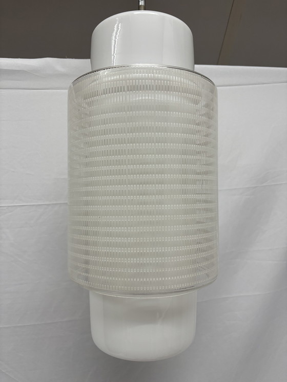 Image 1 of Lampada a sospensione cilindrica vintage, design di Wilhelm Wagenfeld