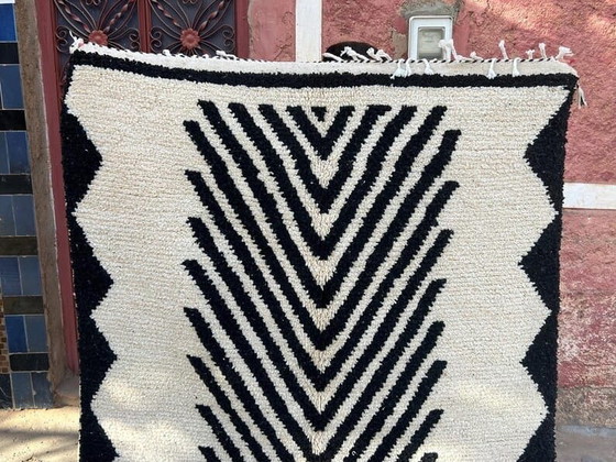 Handgemaakt Berberkleed, zwart-wit, 2/3 m – Ahrend, Vloerkleden en tapijten, Wool (photo 6 of 9)