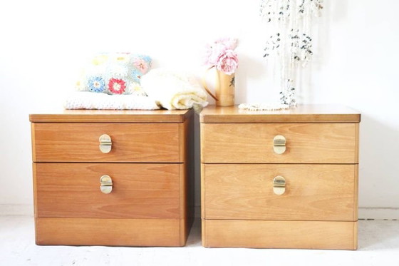 Comodini in teak Mid-Century di Stag, set di 2 – Mid Century Modern (photo 5 of 5)