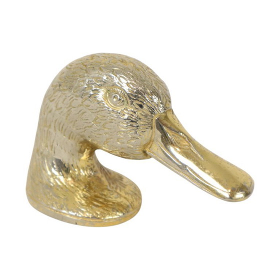 Image 1 of Vintage Metalen Flessenopener Eend