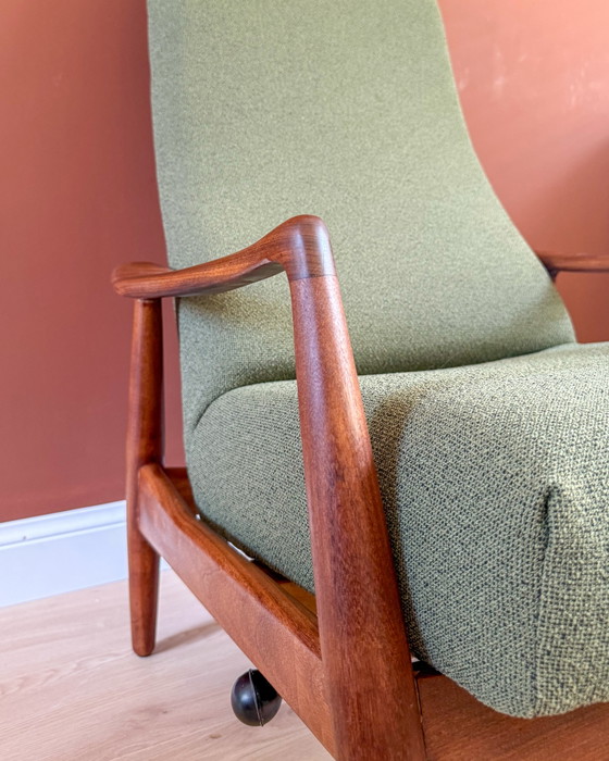 Poltrona reclinabile vintage – Poltrone, Textile, Wood (photo 14 of 14)