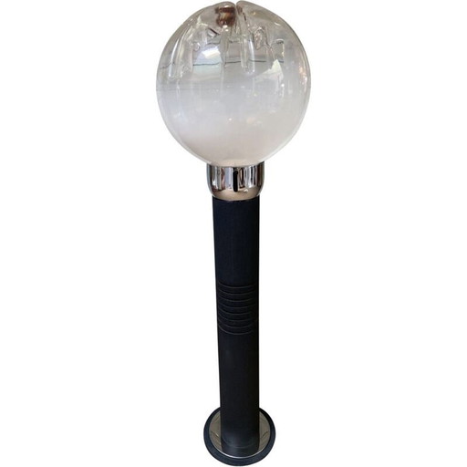 Vintage Mazzega floor lamp in Murano glass and metal, 1970