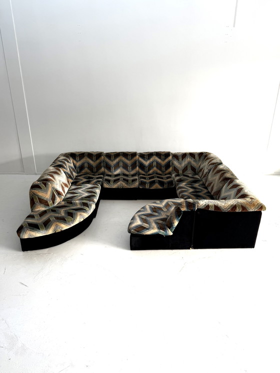 Vintage XL 9-piece modular sofa, Laauser ‘80 – Wood, Metal (photo 8 of 15)