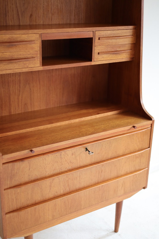 Vintage Scandinavian Secretaire, 1950s/60s – Wall cabinet, Wood (photo 3 of 9)