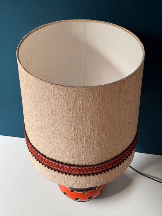 Vintage West Germany lamp – Table lamps, Ceramic, Textile (photo 5 of 11)