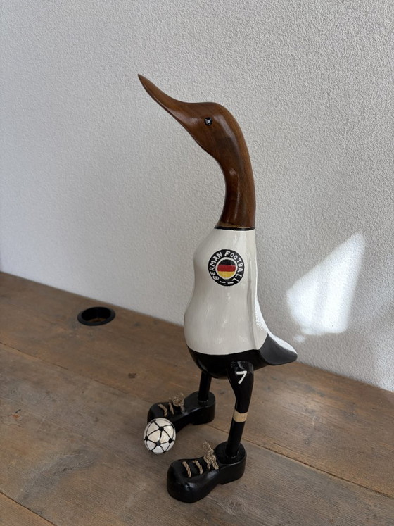 Anatra da calcio in legno fatta a mano | Oggetto decorativo | 43 cm – Oggetti decorativi (photo 6 of 8)