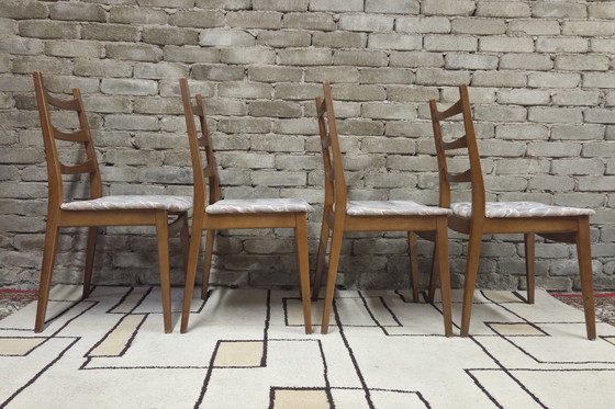 Image 1 of Set of 4 Vintage Welzel Chairs, Scandinavian Style, 1970s