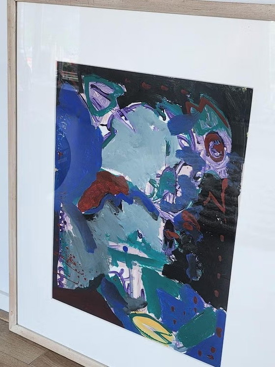 Image 1 of Peinture abstraite – Art moderne – Cadre fait main