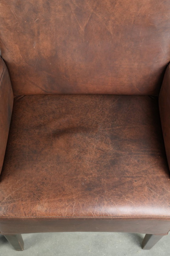 Image 1 of 6 Esszimmerstühle / Beistellstühle mit Armlehnen aus Rindsleder