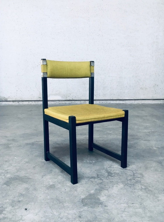 Image 1 of Midcentury Modern Design Eetkamerstoelset van J. Batenburg voor MI, België 1969