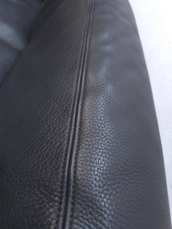 Image 1 of Canapé design deux places anthracite De Sede ds 17 en cuir, canapé de salon wk