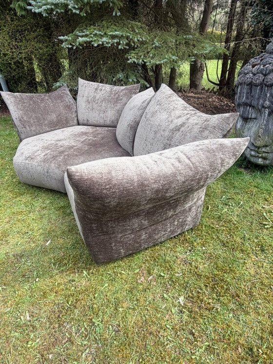 Image 1 of Edra „Standard“ Designer-Sofa – Rinascimento Stoff (Fungo/Mushroom) – wie neu  – inkl. Garantiekarte Exklusives Design