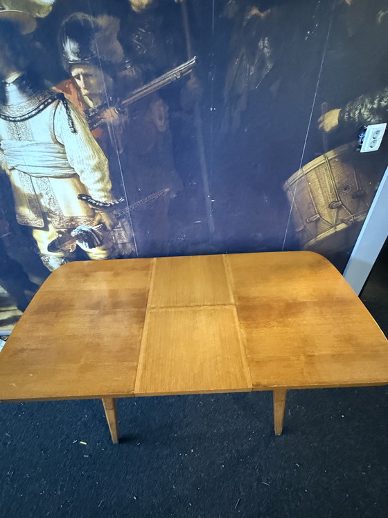 Image 1 of Vintage 1960s extendable teak veneer dining table