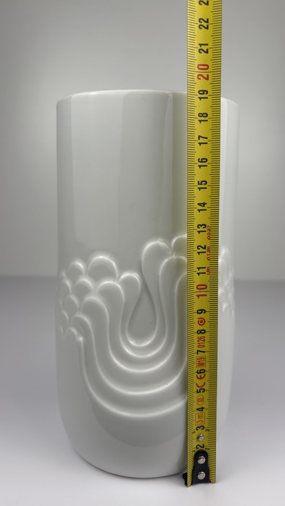 Image 1 of Thomas Germany Vintage Porcelain "Blütenfest" Vase White